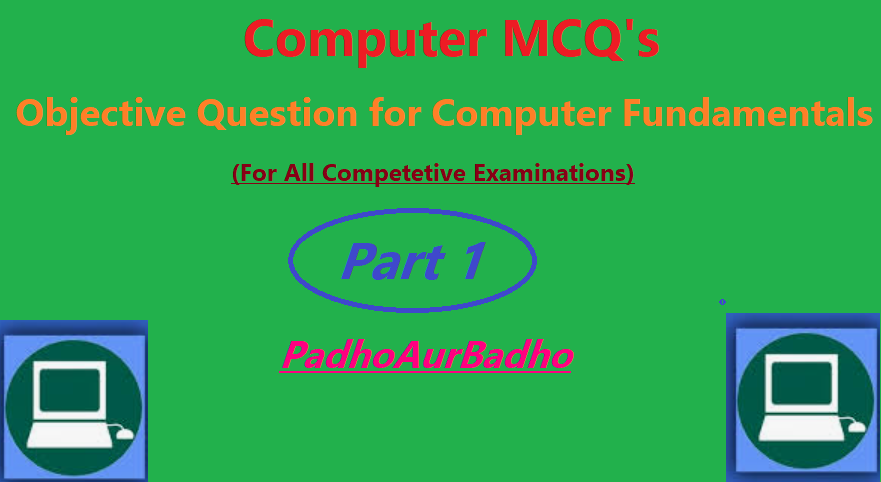 MCQ's on Computer Fundamentals